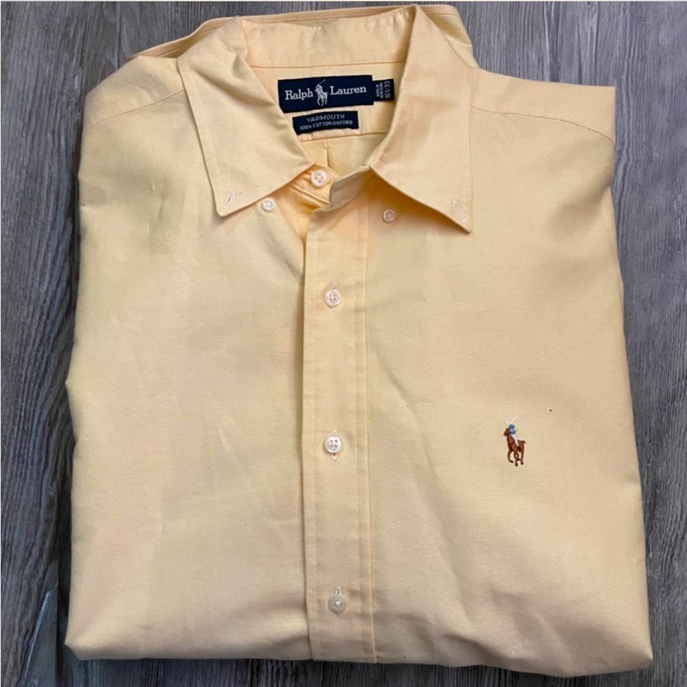 Ralph Lauren Men's Yellow Shirt